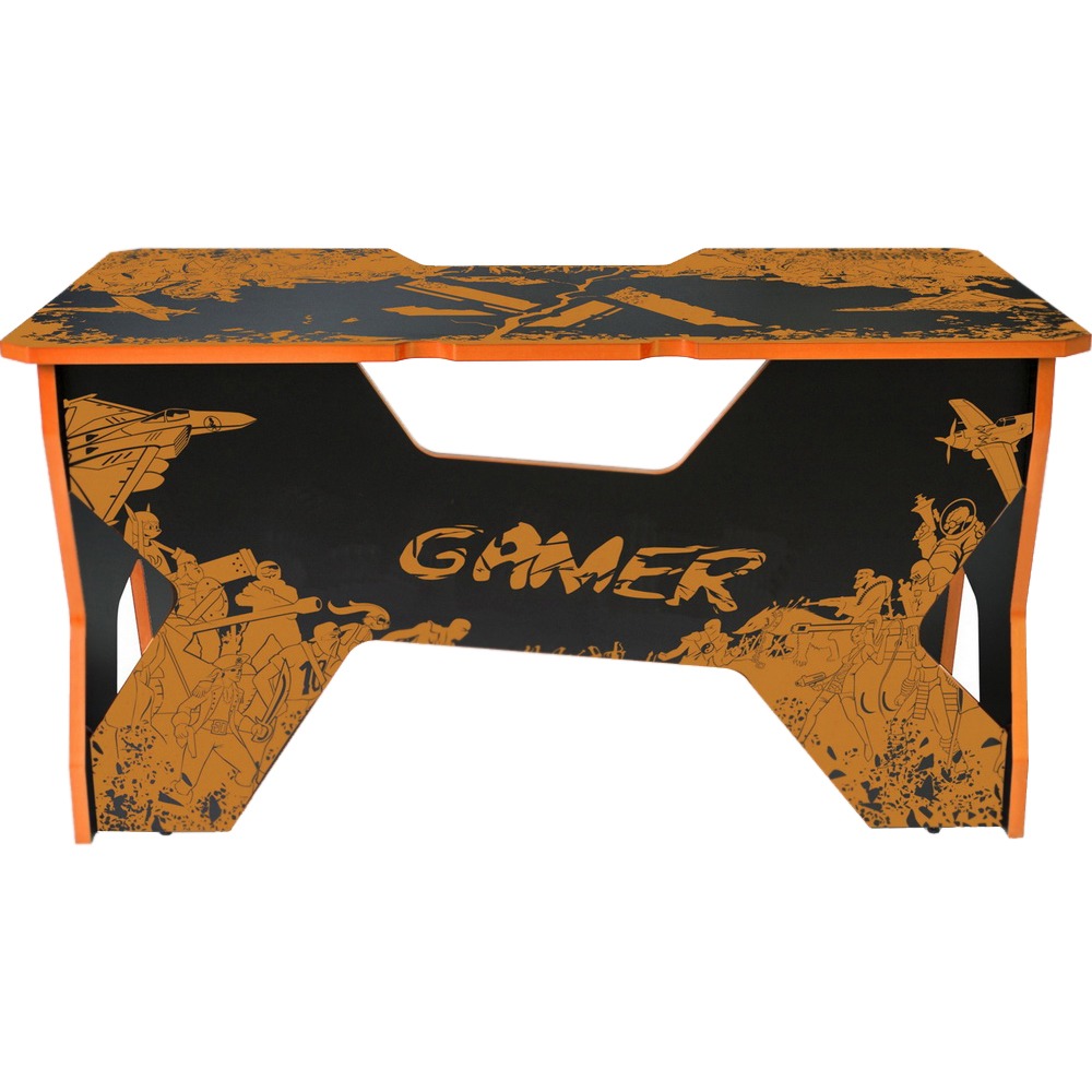Компьютерный стол Generic Comfort Gamer2/VS/NO чёрно-оранжевый Gamer2/VS/NO чёрно-оранжевый - фото 1