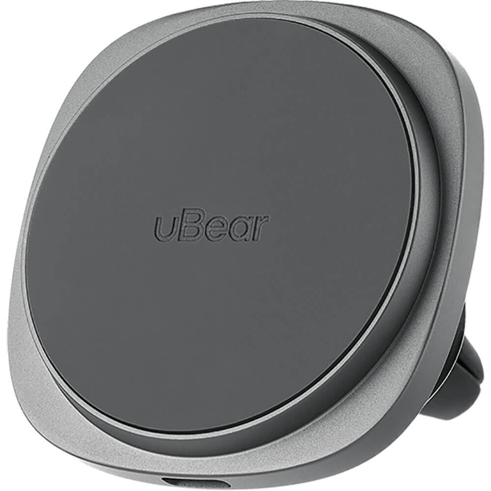 Автомобильный держатель uBear Way Magnetic Car mount with Wireless Charging (WL18GR15-ADM)