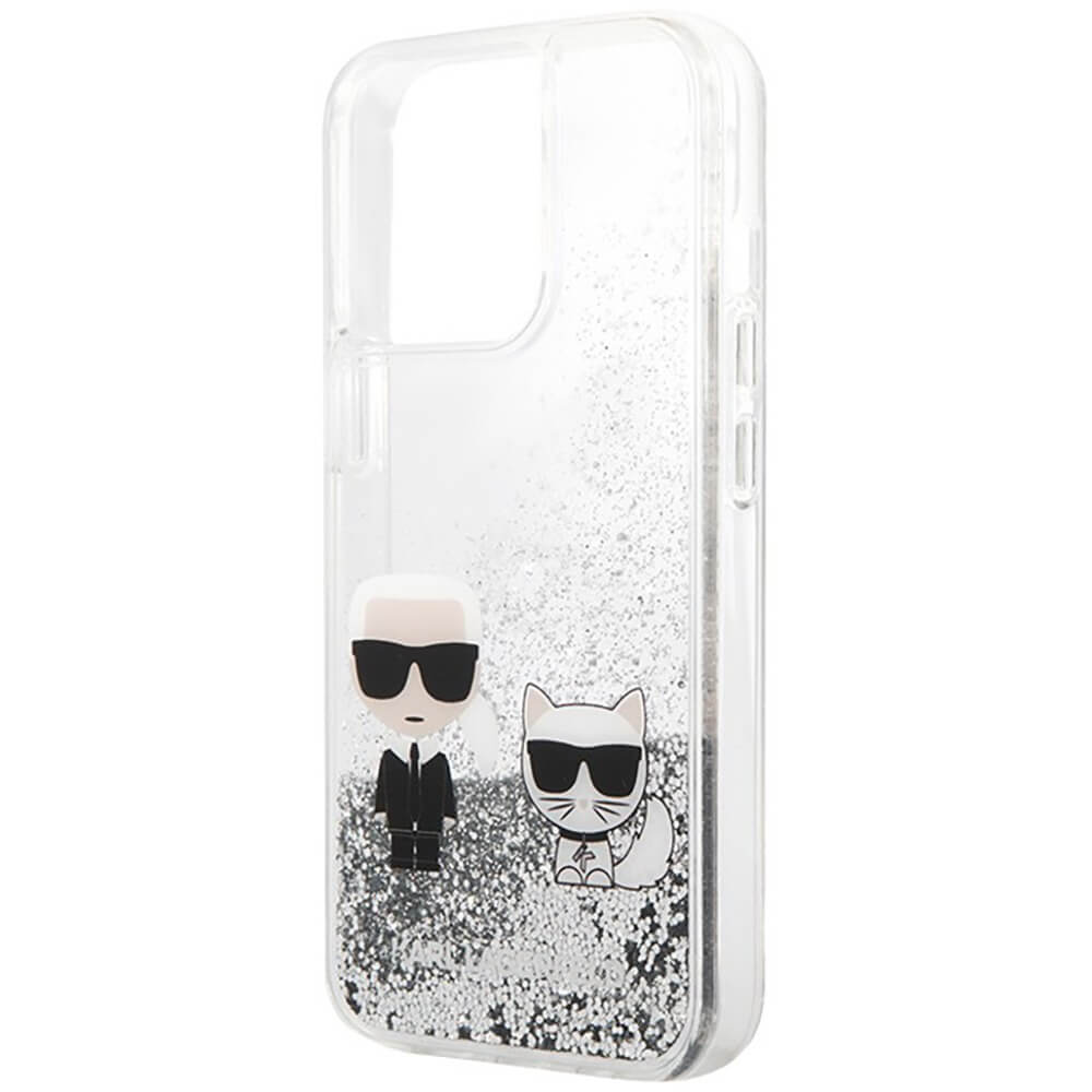 Чехол Karl Lagerfeld для iPhone 13 Pro Max, серебристый