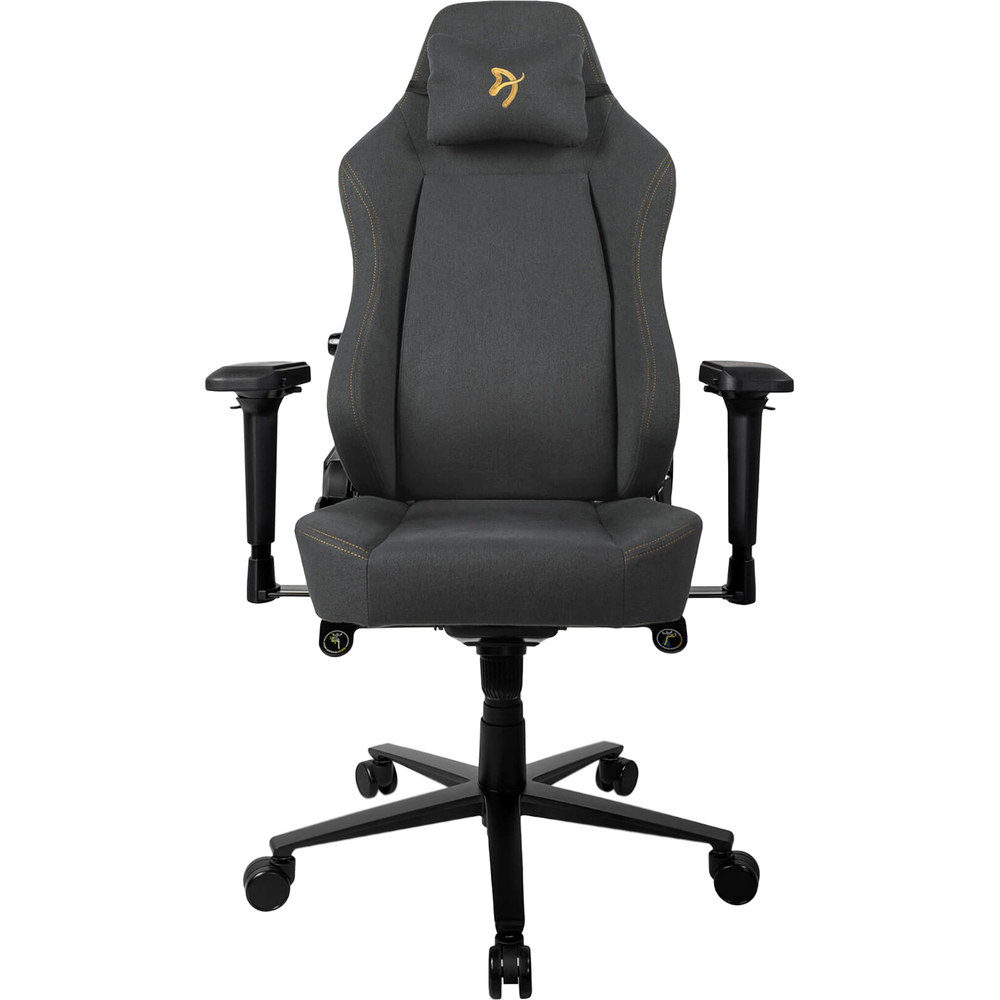 Компьютерное кресло Arozzi Primo Woven Fabric - Black - Gold logo
