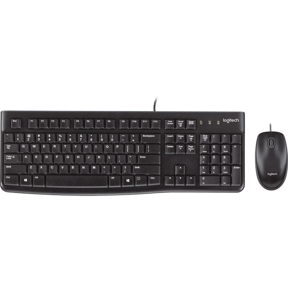 Комплект клавиатуры и мыши Logitech MK120 black (920-002561)