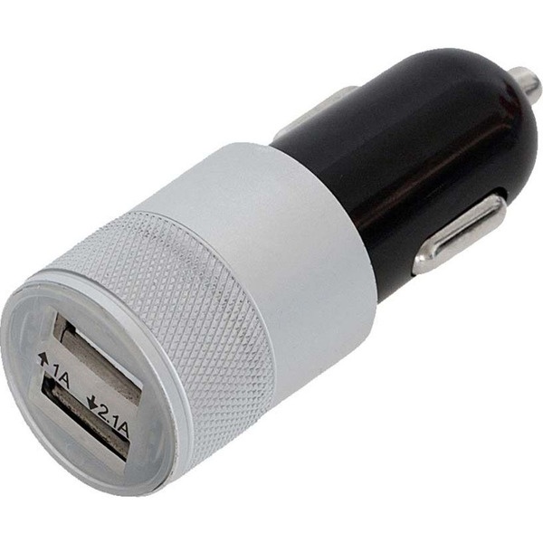Автомобильное зарядное устройство uBear 2 USB 3.1 A, серый (CC03GR01-AD)