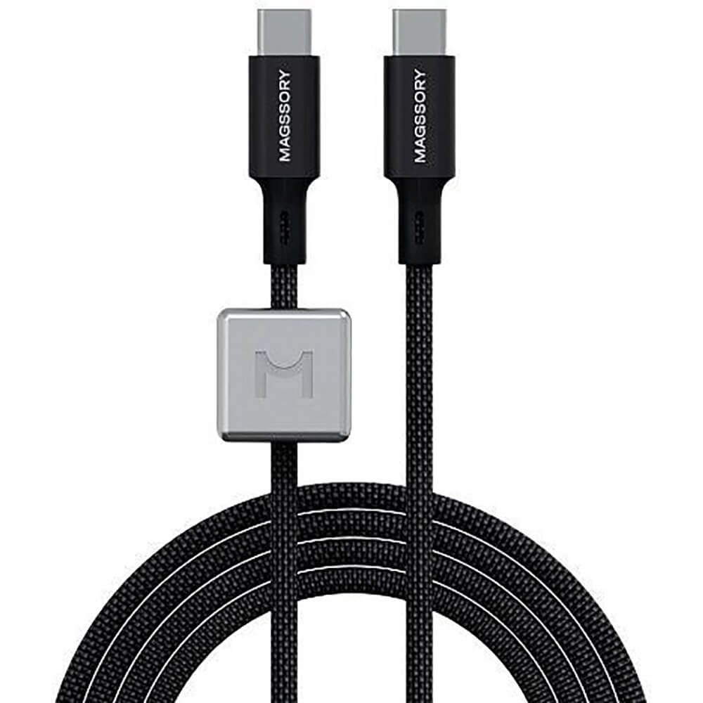Кабель Magssory Dice C Magnetic 2.4 м. USB-C чёрный (CBL031b)