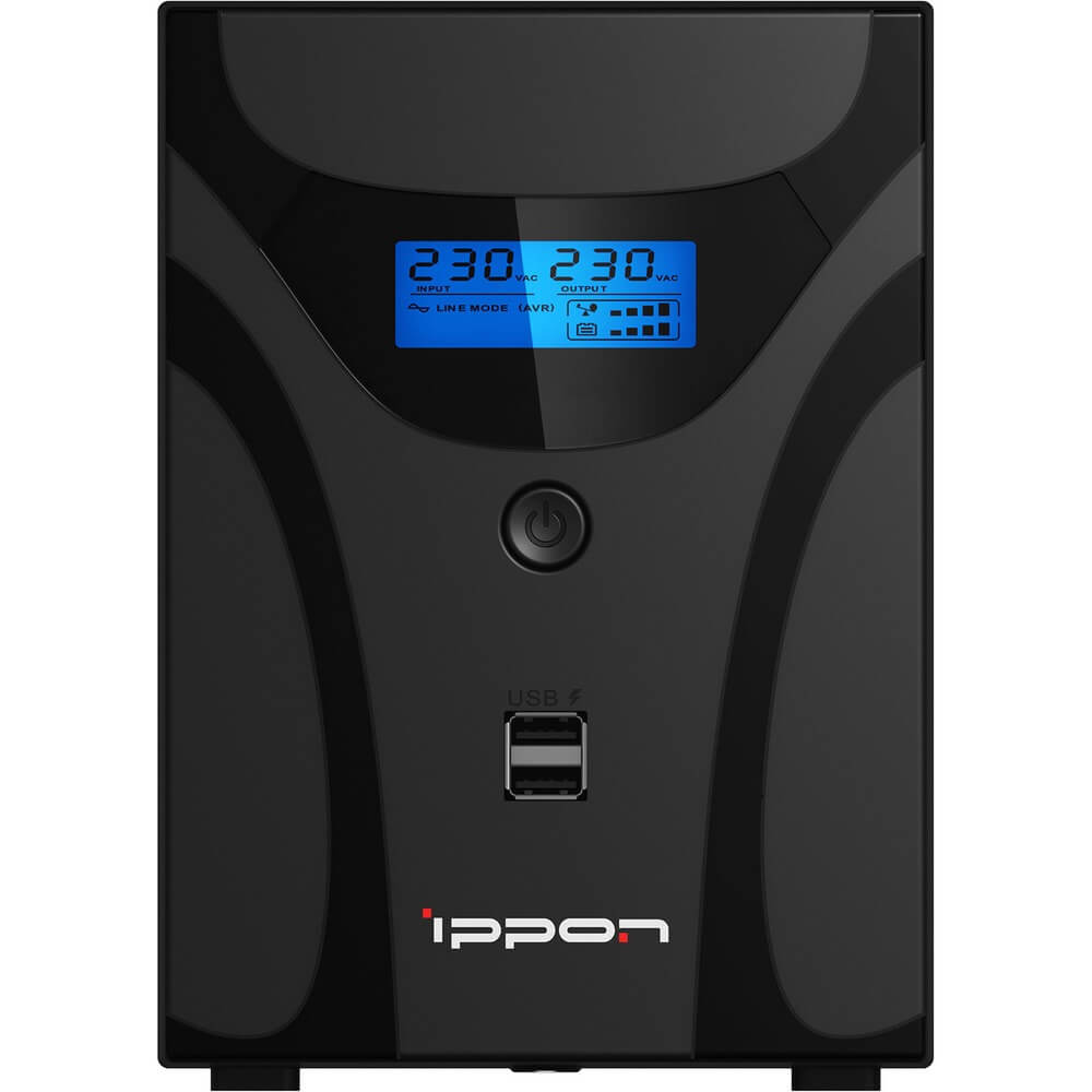 Источник бесперебойного питания IPPON Smart Power Pro II 1600 Black
