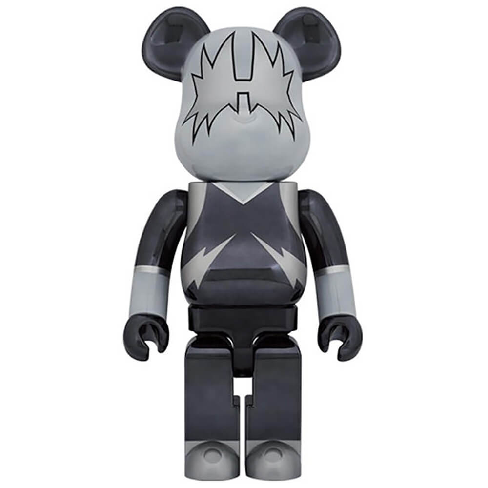 Фигура Bearbrick Medicom Toy Kiss The Spaceman Chrome 1000%