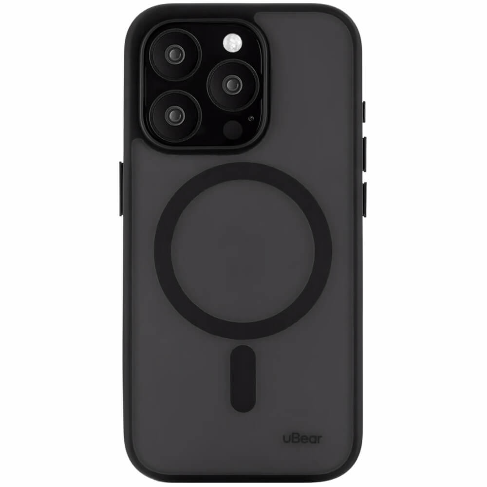 Чехол uBear Cloud Mag Case для iPhone 15 Pro MagSafe чёрный
