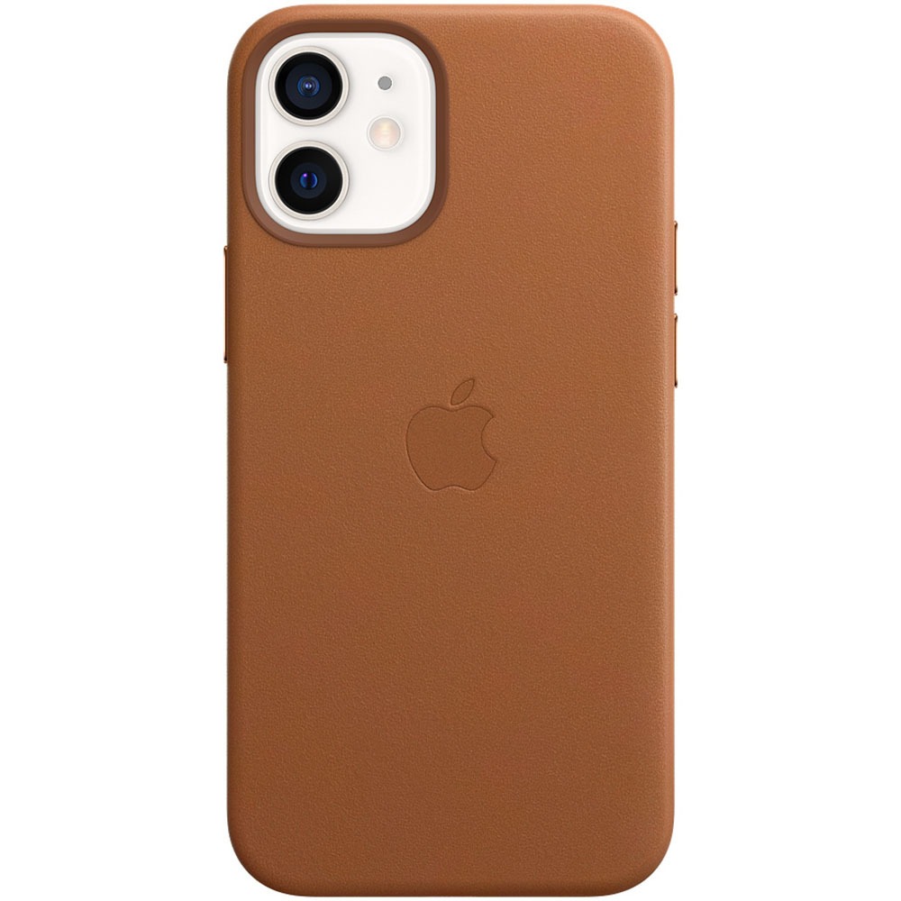 Чехол для смартфона Apple iPhone 12 mini кожаный MagSafe, золотисто-коричневый