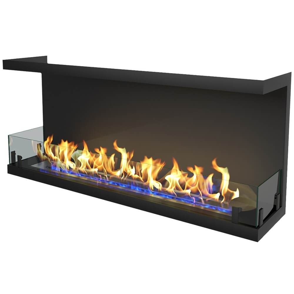 Камин ZeFire Standart 1100 торцевой, чёрный
