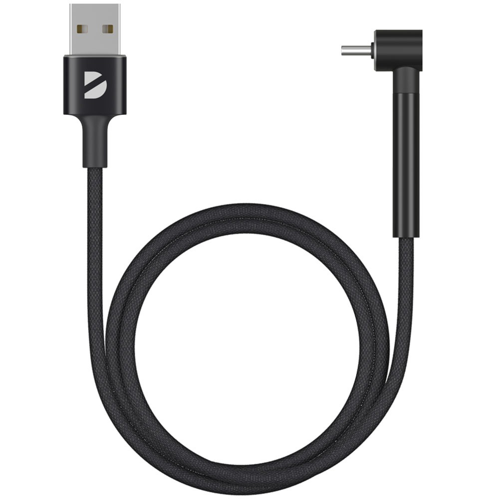 Кабель Deppa Stand USB-A-USB-C, 1 м, чёрный - фото 1