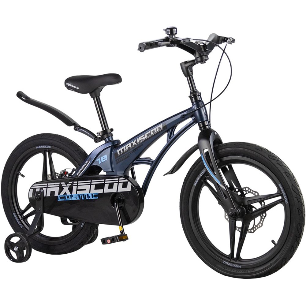 Детский велосипед Maxiscoo COSMIC Deluxe 18 синий матовый (2026) (MSC-C1852D)