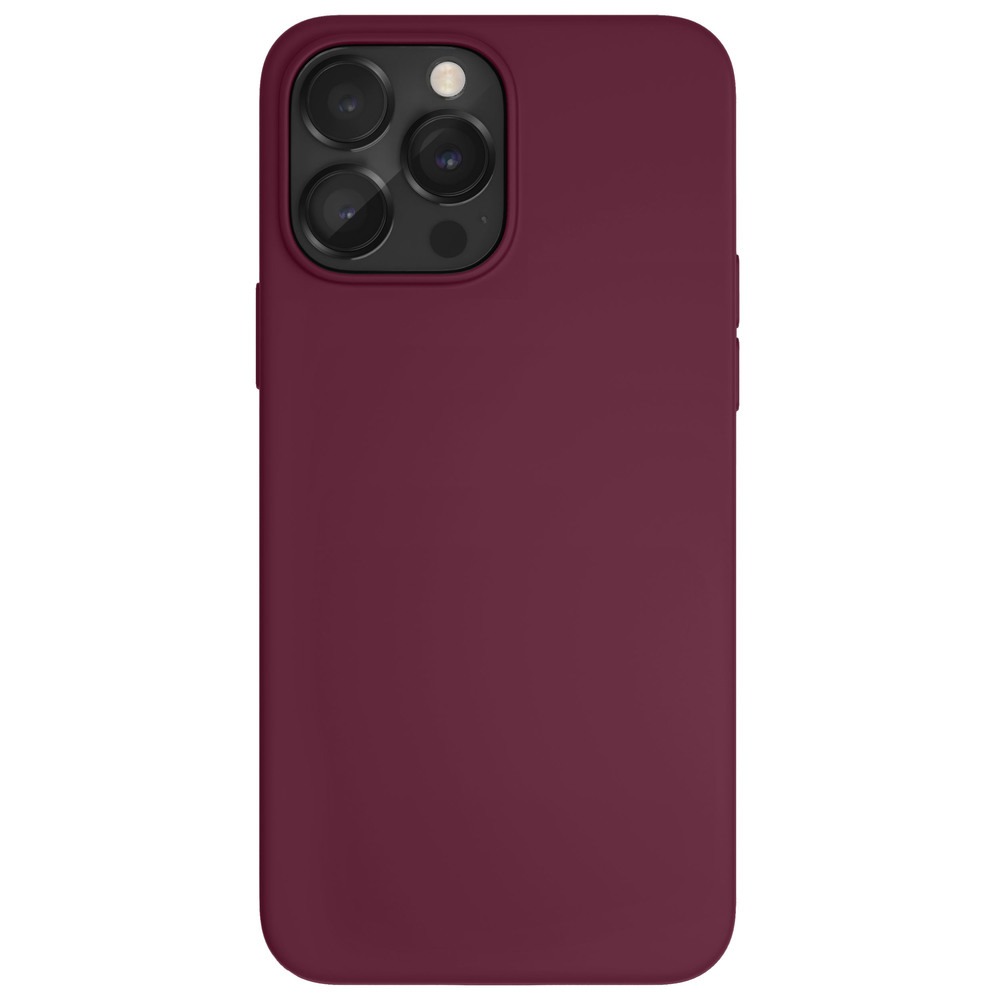 Чехол VLP Liquid Silicone MagSafe для iPhone 14 Pro, марсала