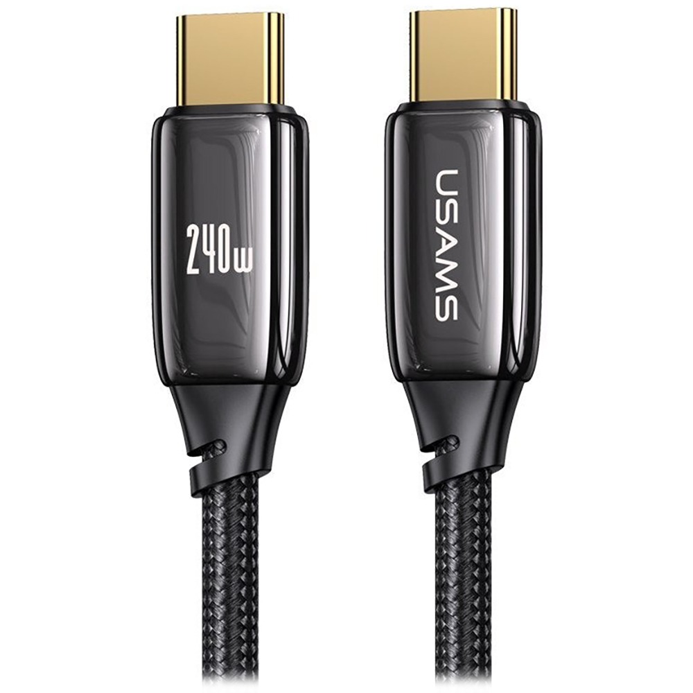 Кабель Usams US-SJ580 U82 USB Type-C/USB Type-C 240W 1.2 м чёрный