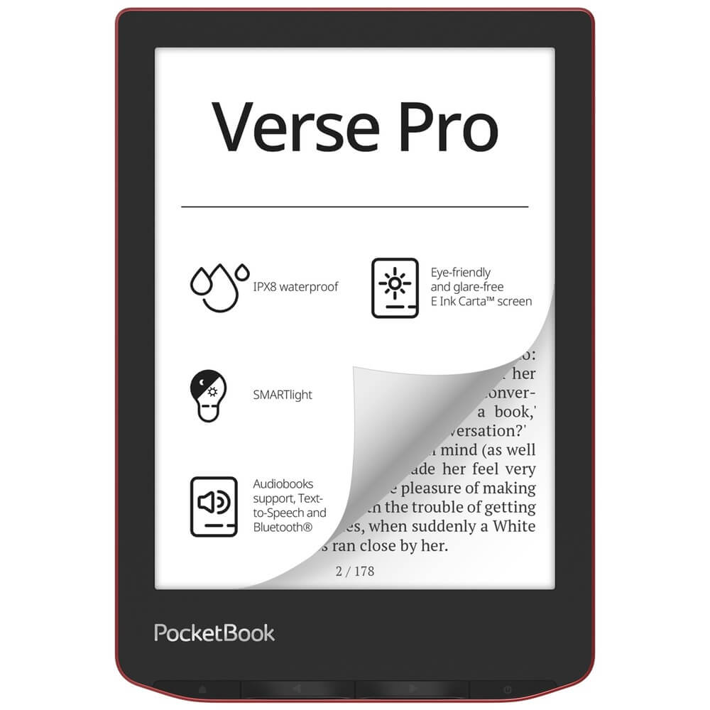Электронная книга PocketBook 634 Verse Pro Passion Red (PB634-3-WW)