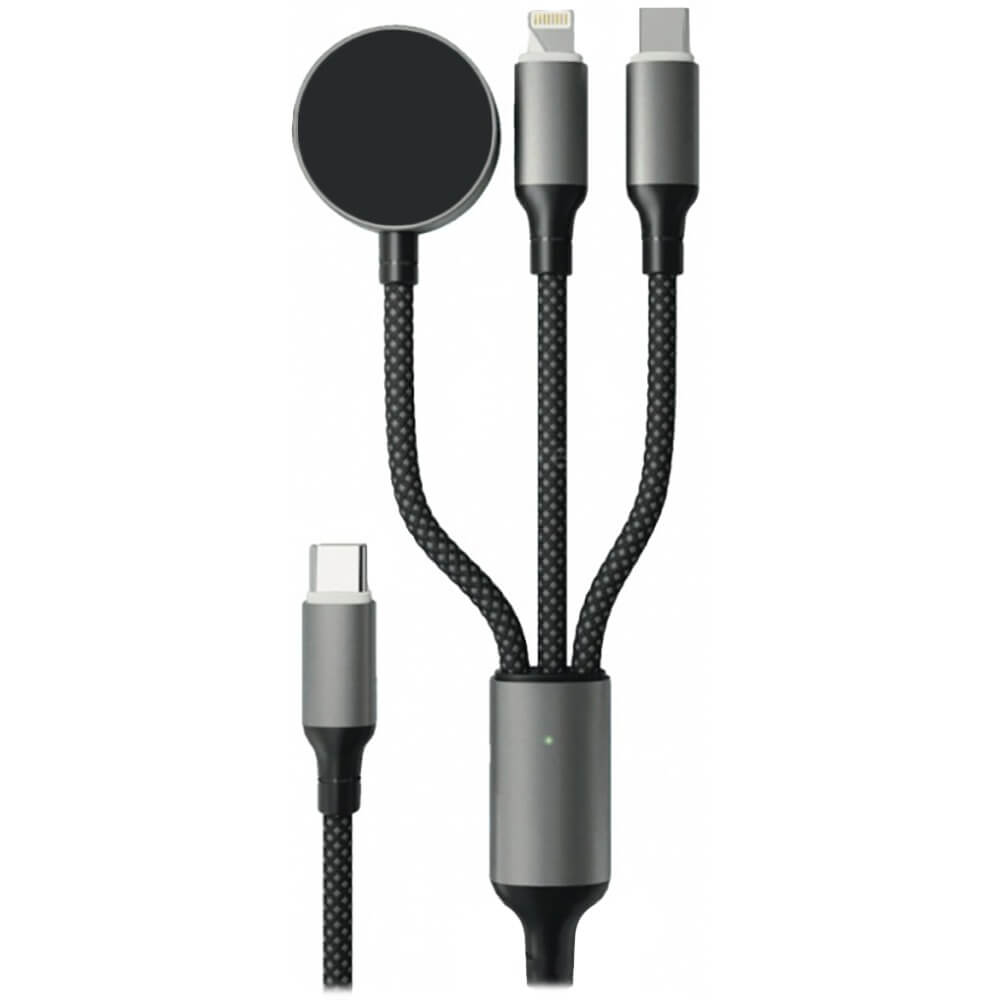 Кабель VLP Dragon Cable 3 в 1 1.2 м чёрный (1033001)