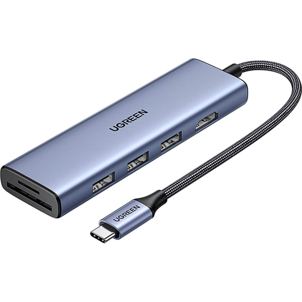 USB-разветвитель Ugreen CM511 6 in 1 (20956A)
