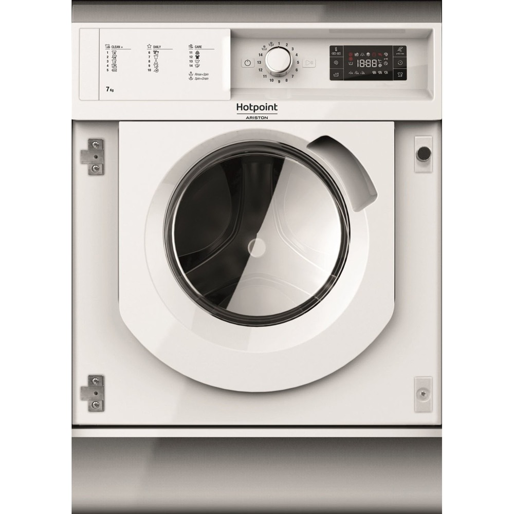 Встраиваемая стиральная машина Hotpoint-Ariston BI WMHG 71284, цвет белый