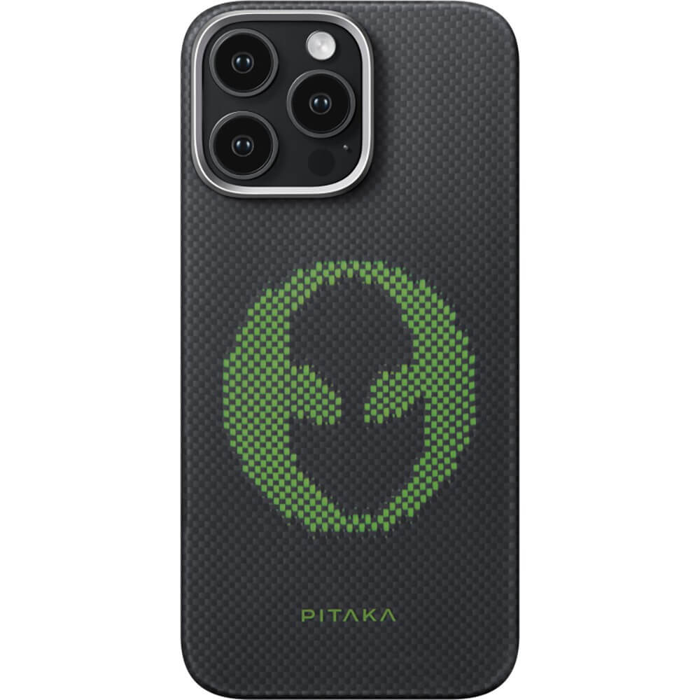 Чехол Pitaka Aries Tactile Woven Case для iPhone 16 Pro Alien кевлар KI1601AL