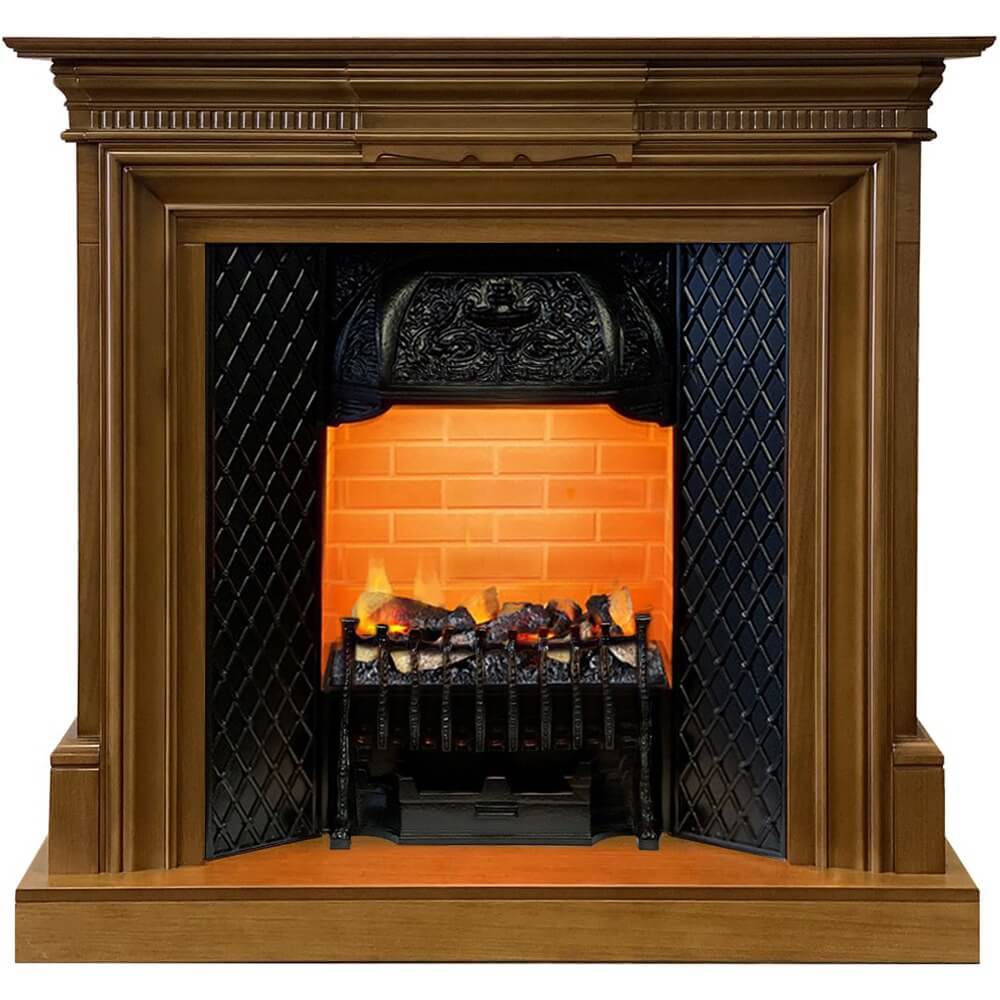 Камин Dimplex Chelsea (Орех) + Cassette (400 LNH-INT) с дровами