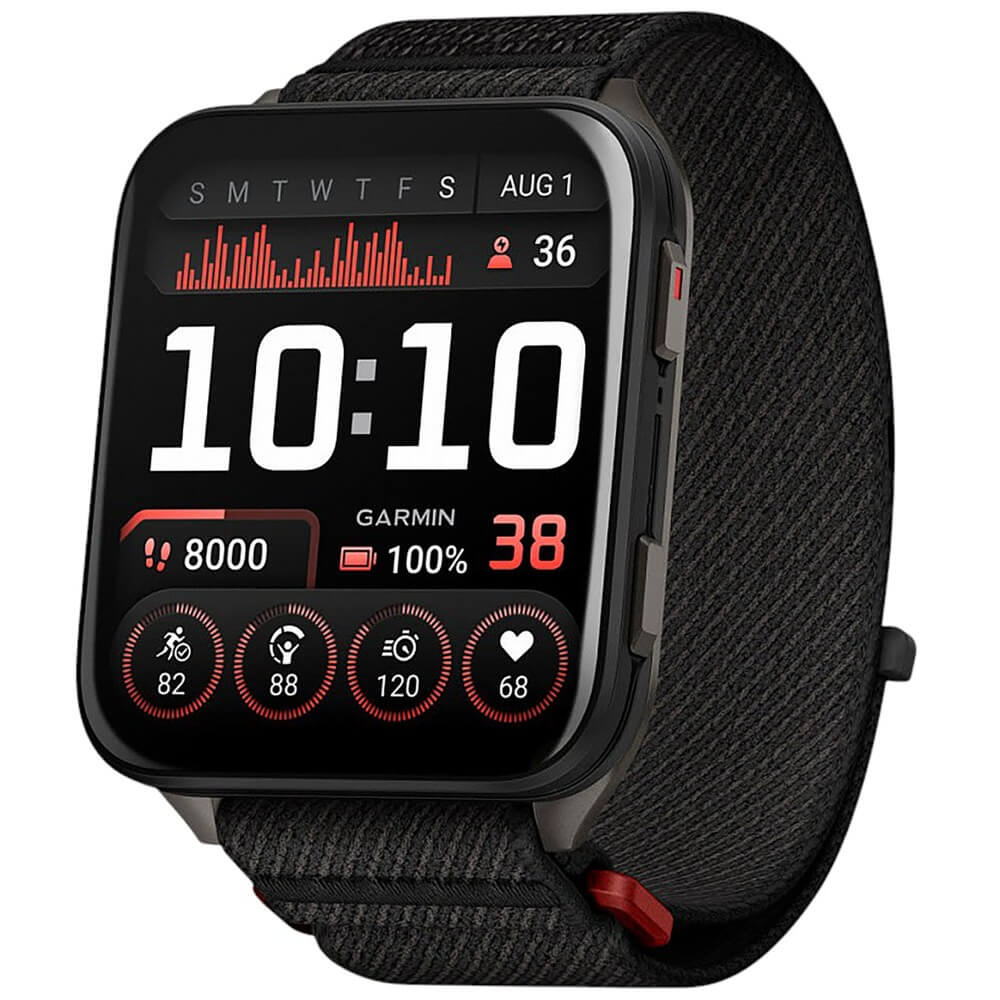 Смарт-часы Garmin Venu X1 Black с чёрным нейлоновым ремешком ComfortFit (010-02980-02)