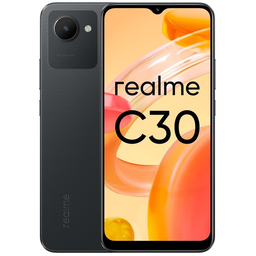 Смартфон Realme C30 64 ГБ чёрный 699000₽