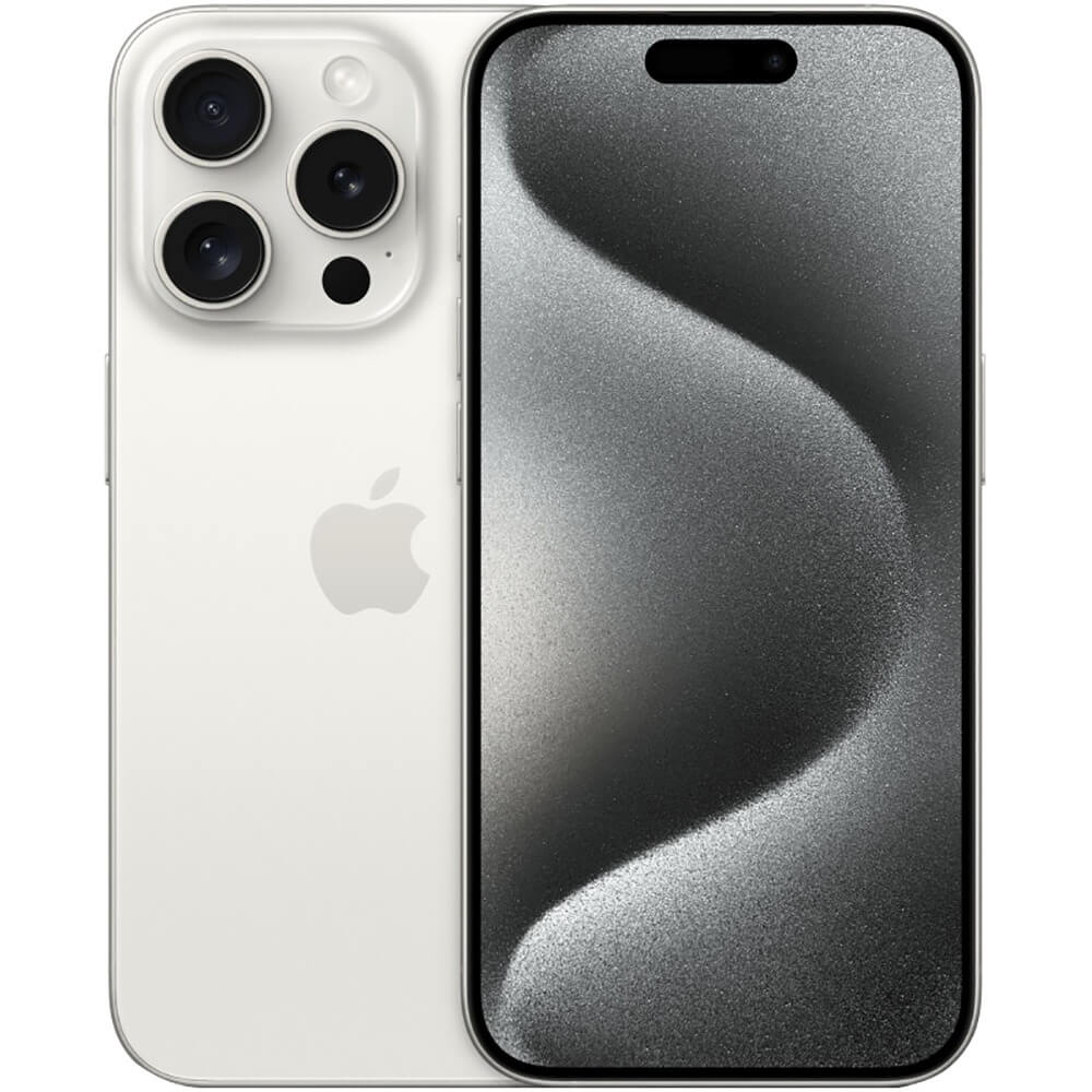Смартфон Apple iPhone 15 Pro 256 ГБ Dual SIM титановый белый
