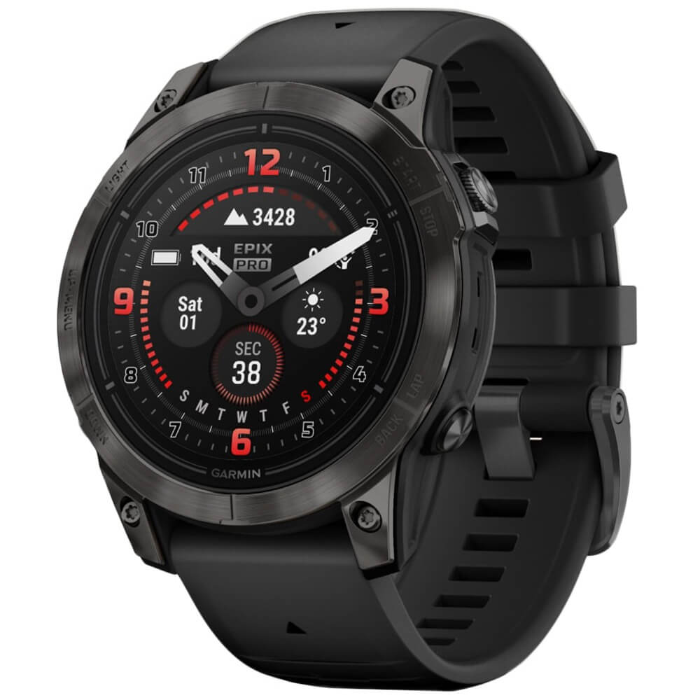 Смарт-часы Garmin Epix Pro Gen 2 Sapphire DLC Titanium/Black (010-02803-11)