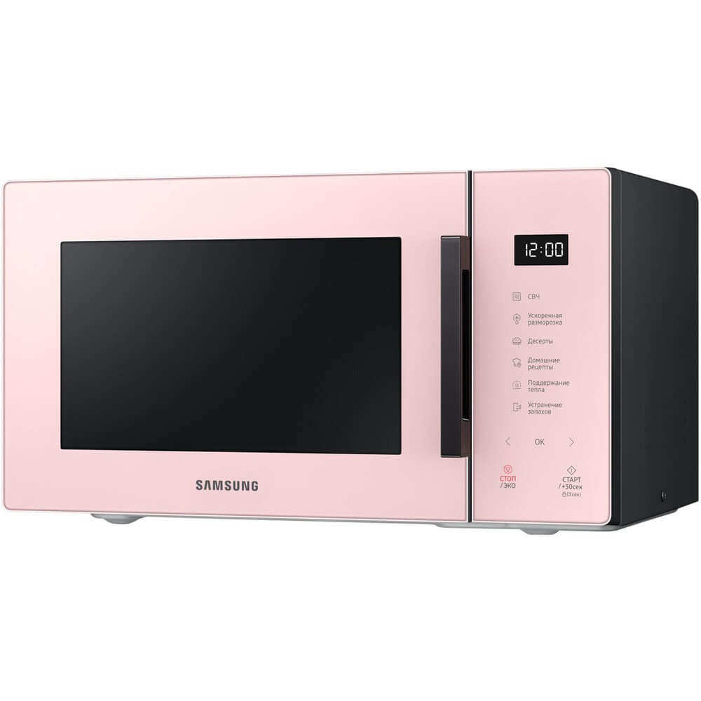Микроволновая печь Samsung MS23T5018AP, цвет розовый - фото 1
