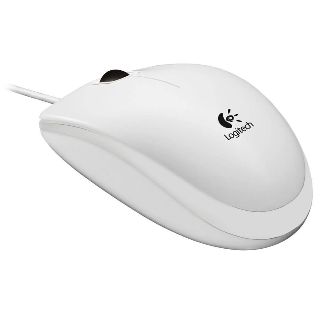 Компьютерная мышь Logitech B100 White (910-003360)