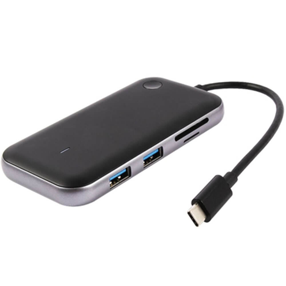 USB разветвитель Barn&Hollis Multiport Type-C 7 in 1, чёрный - фото 1