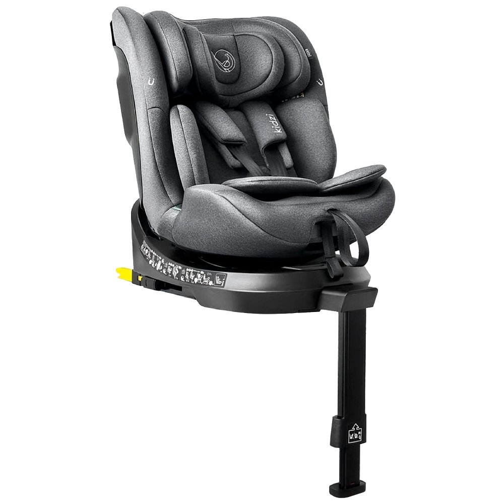 Детское автокресло Kidzi Spin Pro 360 i-Size серый