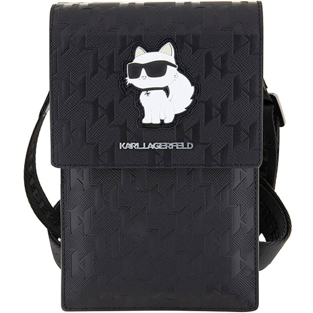 Сумка для смартфона Karl Lagerfeld NFT Choupette черный (KLWBSAKHPCK)
