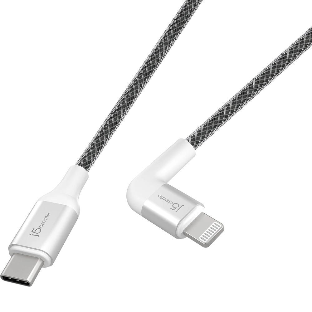 Кабель j5create JALC15W USB-C-Lightning 1.2 м, белый