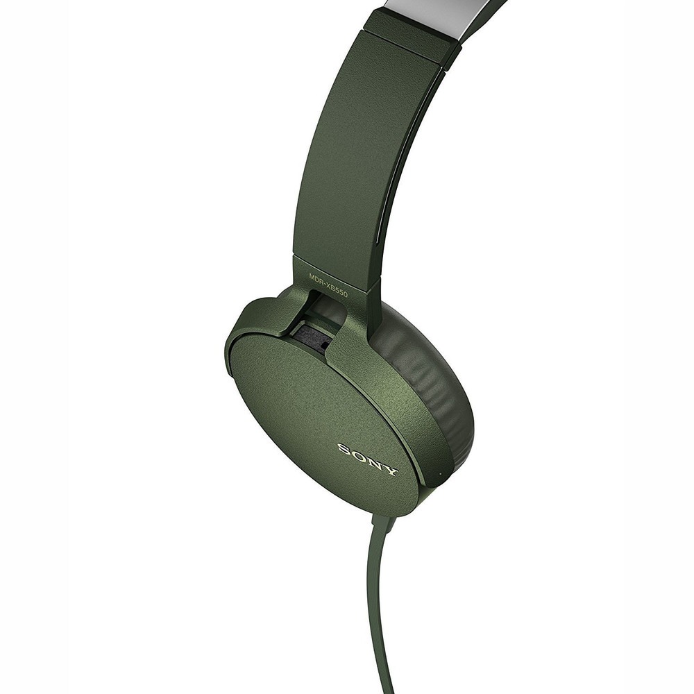 Наушники Sony MDR-XB550APGC(E), зелёный - фото 4 Наушники Sony MDR-XB550APGC(E), зелёный - фото 4