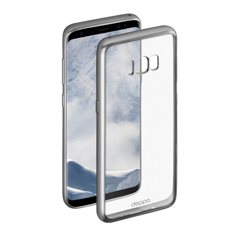 Купить Чехол Deppa Gel Plus Case для Samsung Galaxy S8, серебряный в Москве