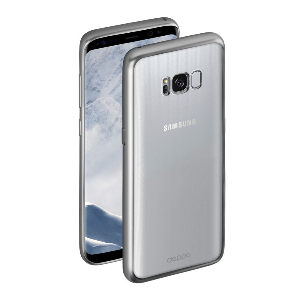 Чехол для смартфона Deppa Gel Plus Case для Samsung Galaxy S8+, серебряный - фото 2 Чехол для смартфона Deppa Gel Plus Case для Samsung Galaxy S8+, серебряный - фото 2