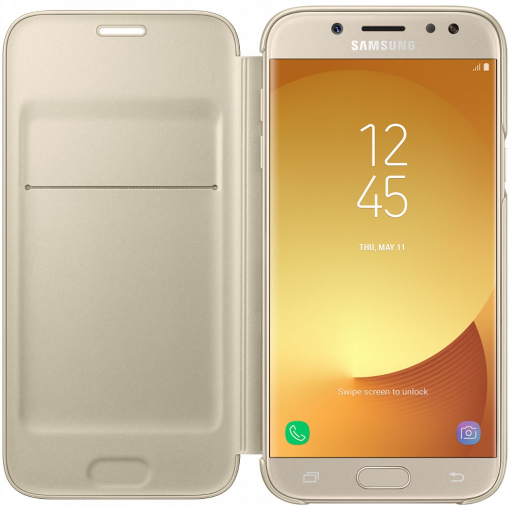 Чехол для смартфона Samsung Wallet Cover J530, gold (EF-WJ530) - фото 2 Чехол для смартфона Samsung Wallet Cover J530, gold (EF-WJ530) - фото 2
