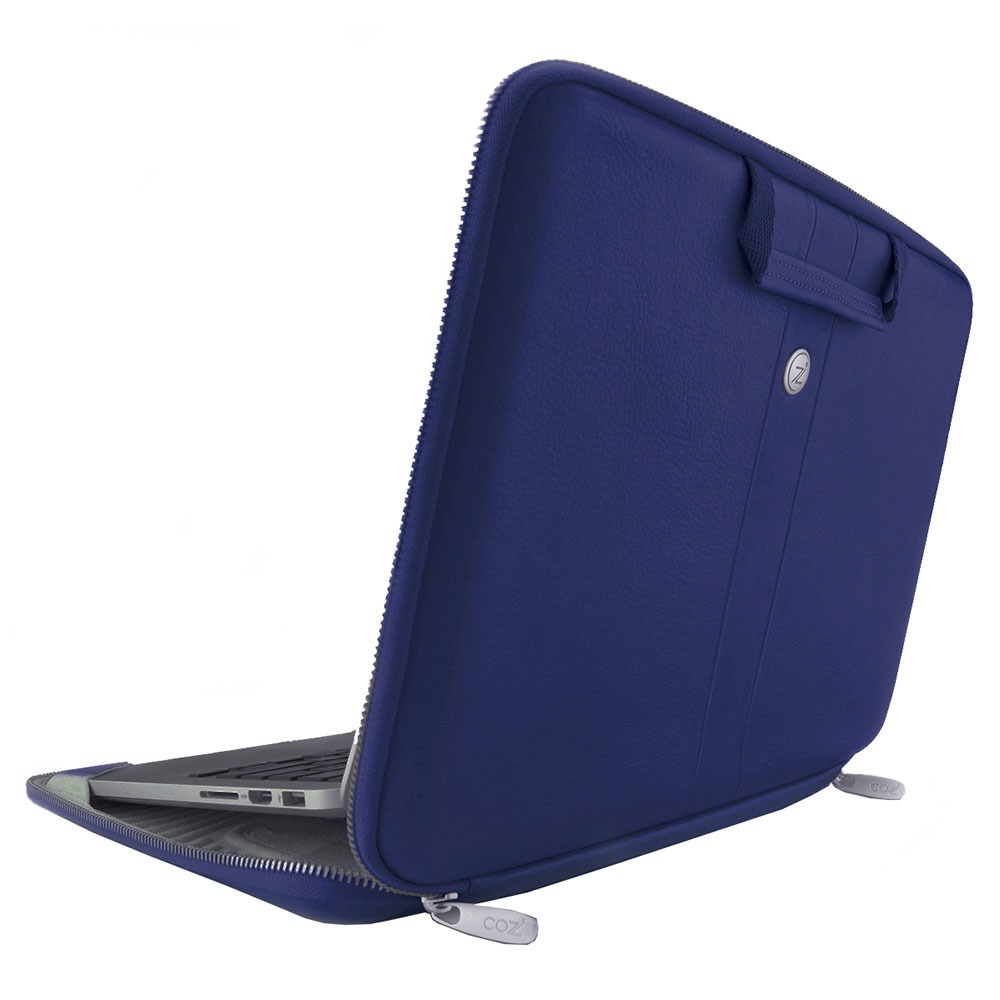 Сумка Smart Sleeve Navy Blue Leather - фото 3 Сумка Smart Sleeve Navy Blue Leather - фото 3