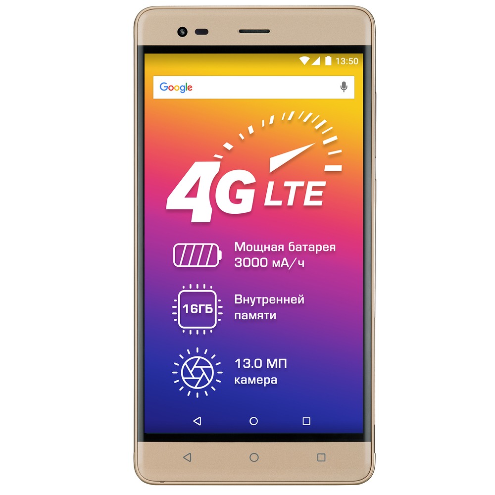 Смартфон Prestigio Grace R5 LTE, золотой (PSP5552DUOGOLD)