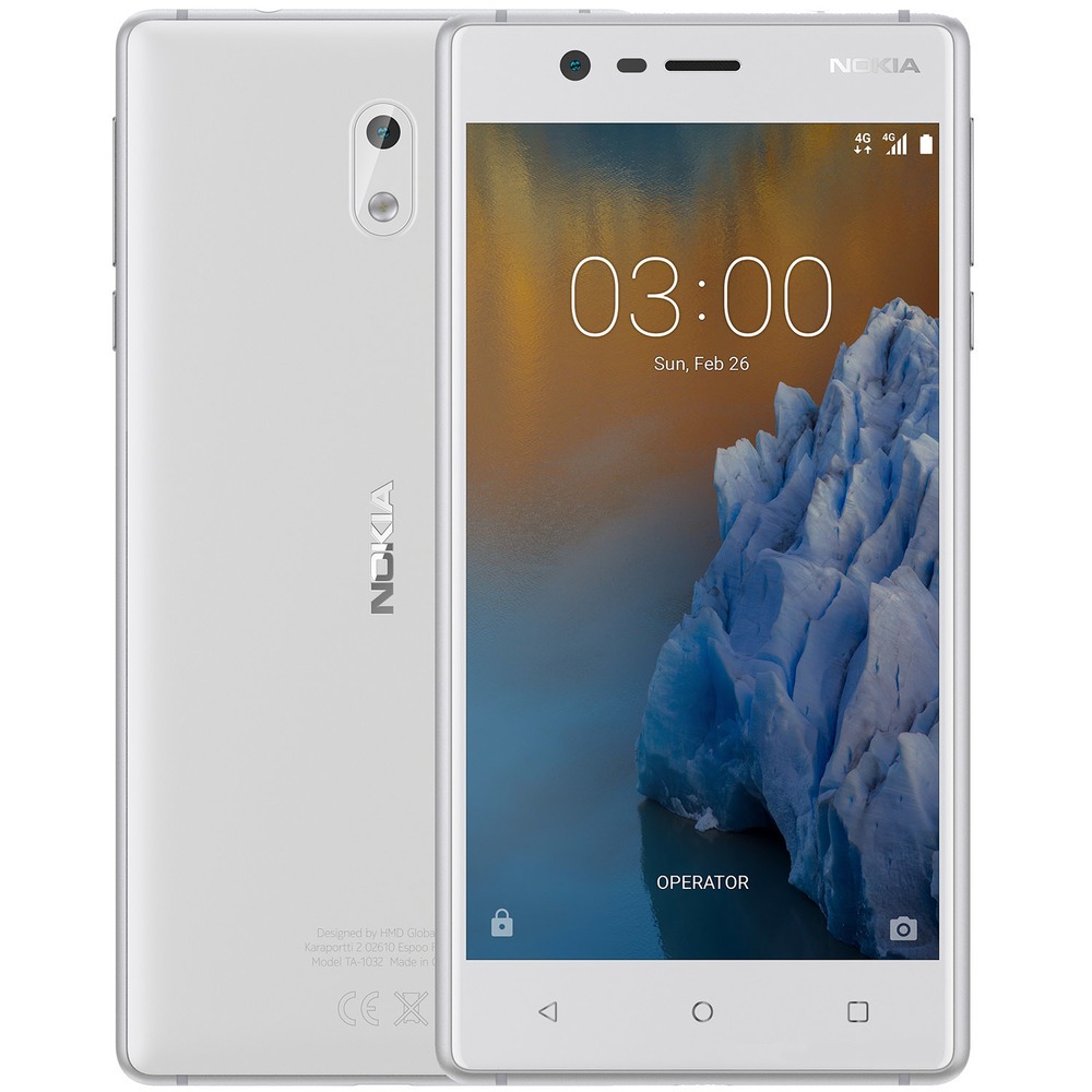 Смартфон Nokia 3 серебристый