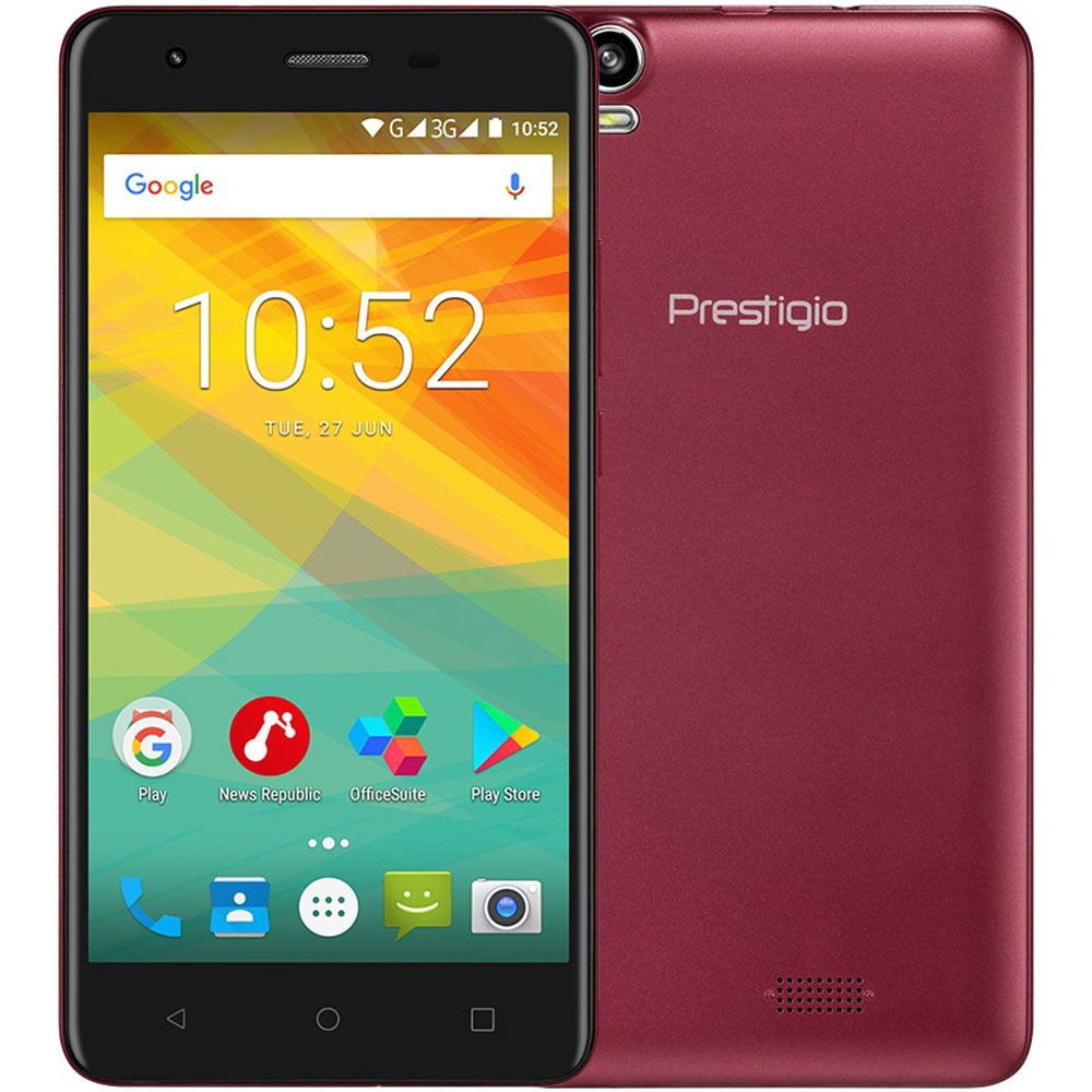 Купить Смартфон Prestigio Muze H3, красный (PSP3552DUOWINE) в Москве