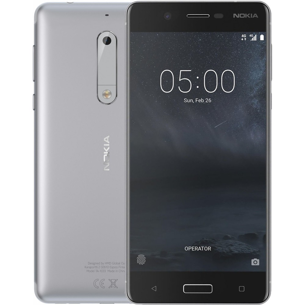 Смартфон Nokia 5 серебристый