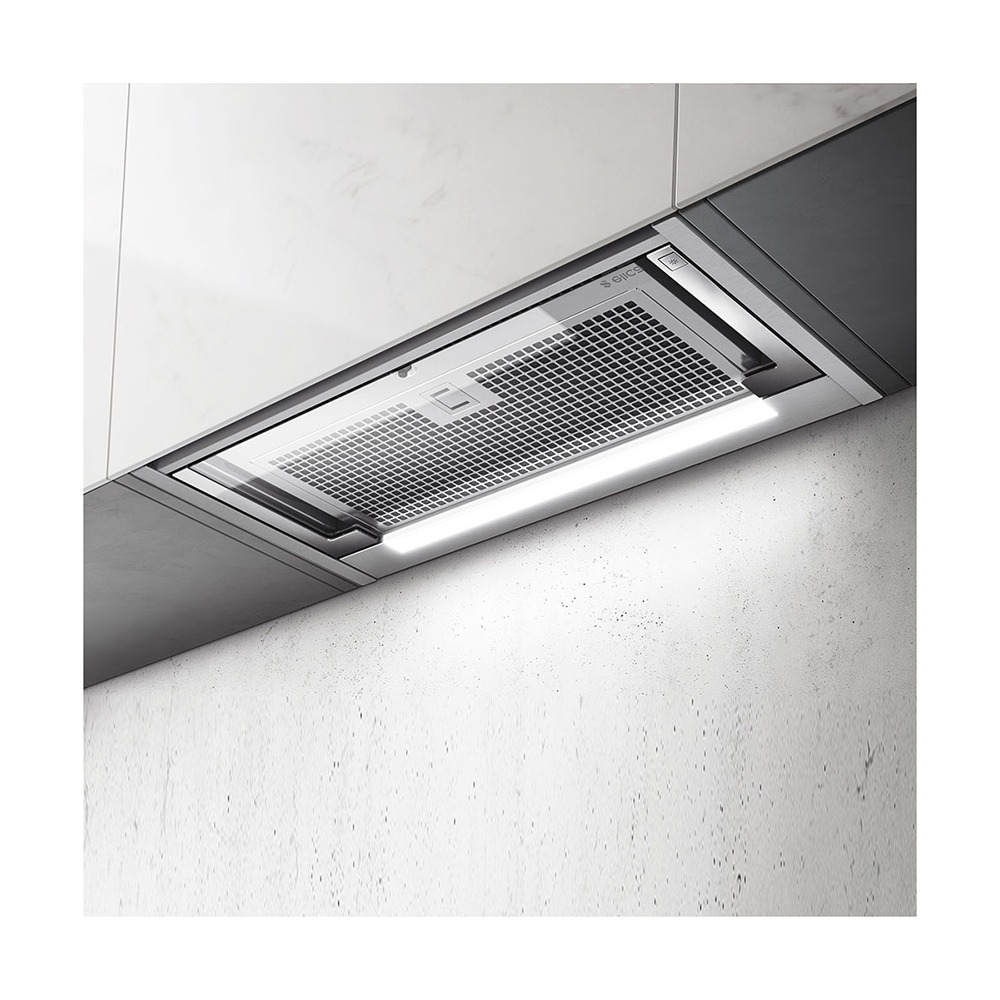 Изображение товара Встраиваемая вытяжка Elica GLASS OUT IX/A/90 серебристая LED