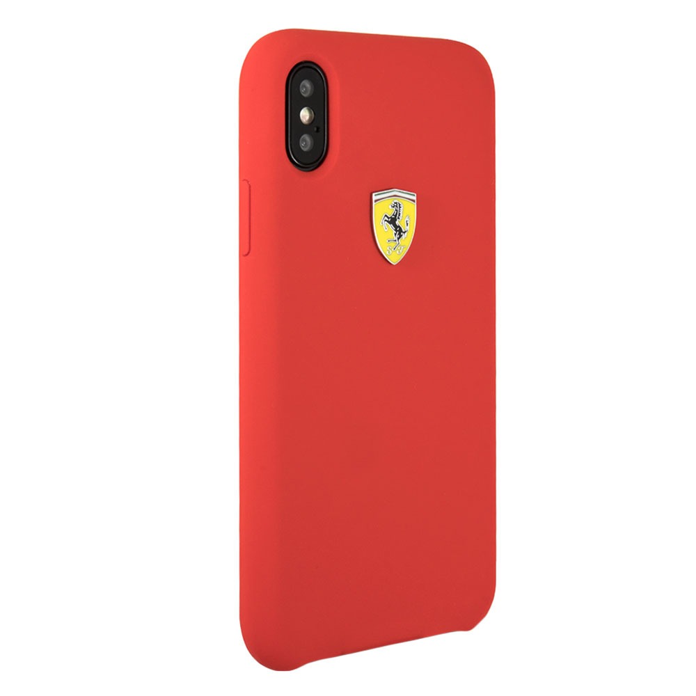 Купить Чехол Ferrari On Track Silicone Hard Case для iPhone X Red в Москве