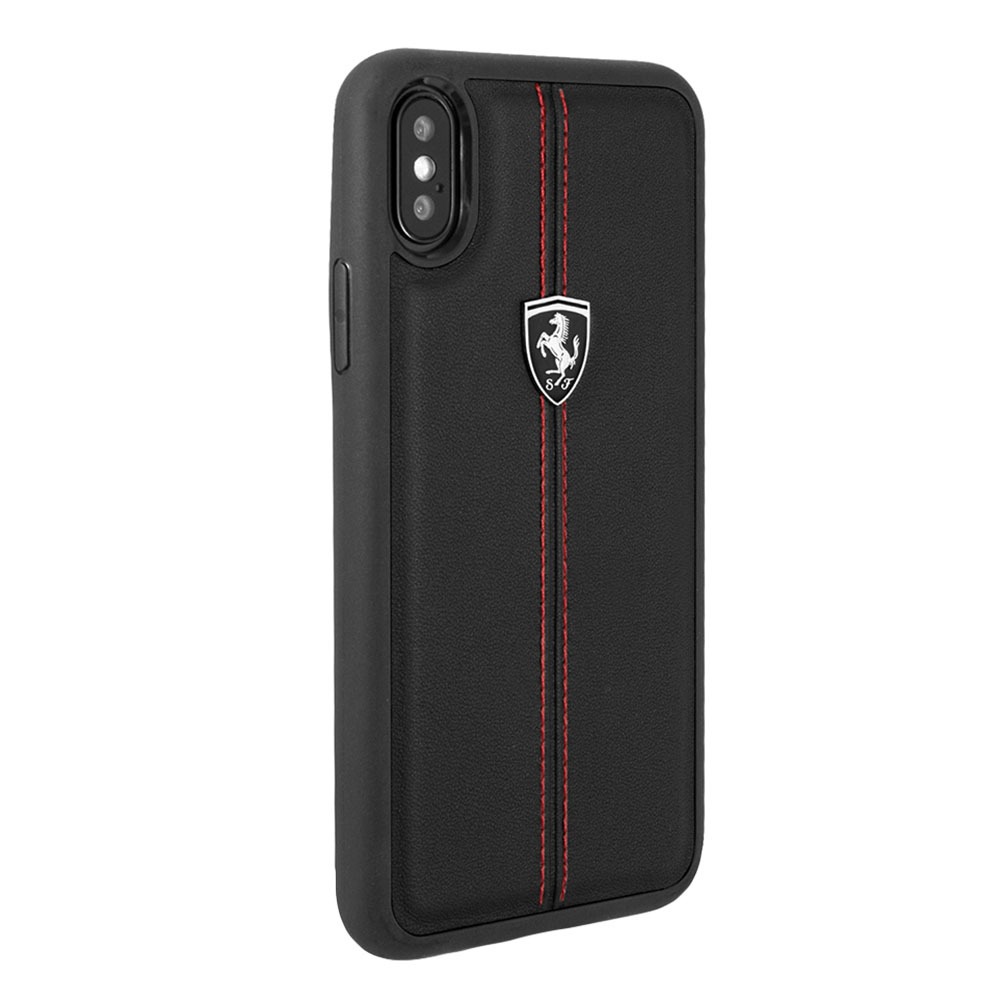 Чехол Ferrari On Track Silicone Hard Case для iPhone X Black