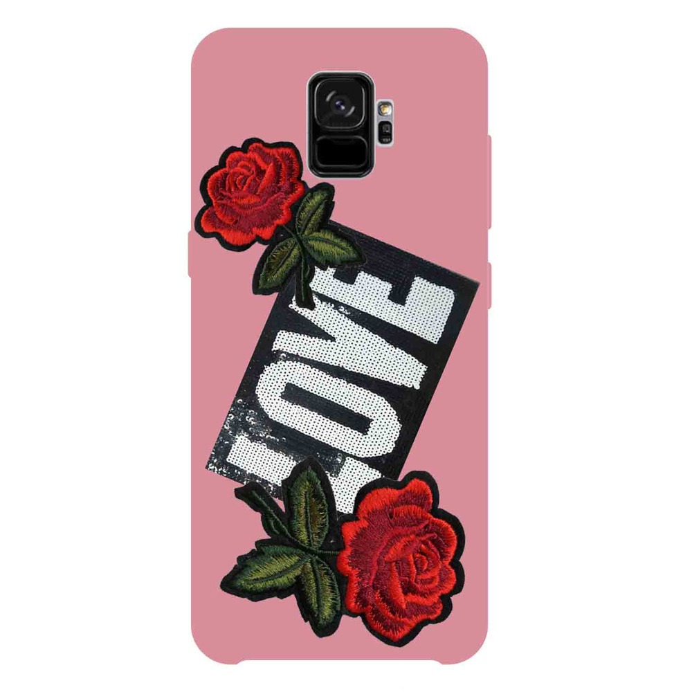 Купить Чехол SBS Ladies Love Patch для Samsung Galaxy S9, розовый в Москве