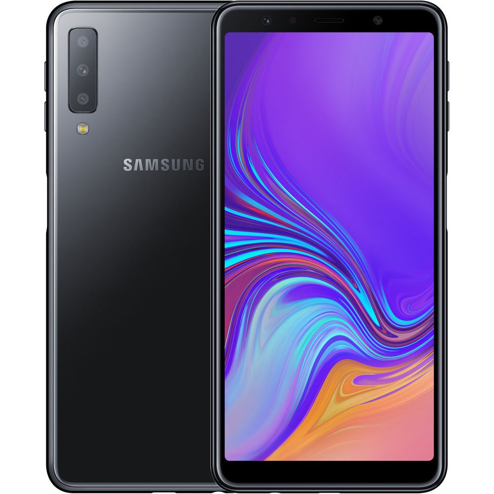 Смартфон Samsung Galaxy A7 (2018) черный - купить в Москве в