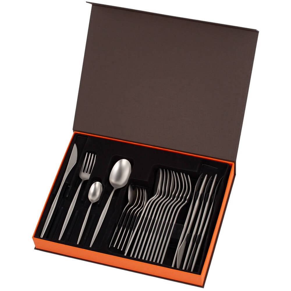 Изображение товара Набор столовых приборов BORK HOME HN521 24 предмета для 6 персон из нержавеющей стали