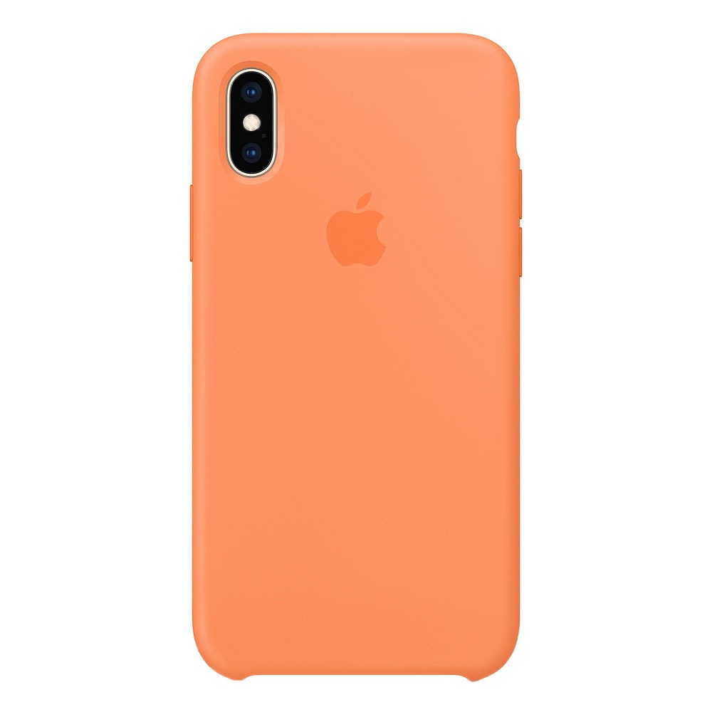 Отзывы на Чехол Apple iPhone XS Silicone Case свежая папайя | Москва