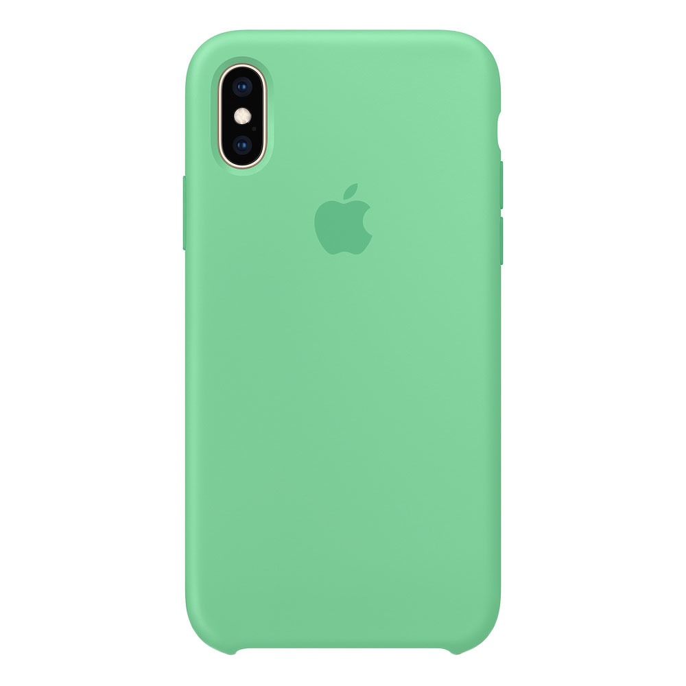 Купить Чехол Apple iPhone XS Silicone Case нежная мята в Москве