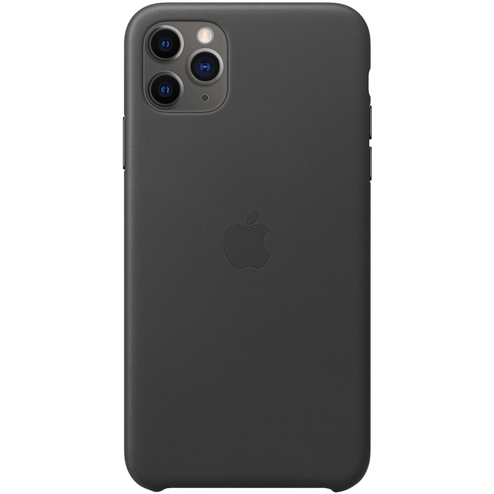 Чехол Apple iPhone 11 Pro Max Leather Case, черный